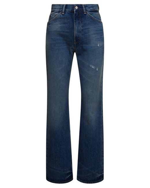 Acne Blue 5 Pockets Jeans In Vintage E