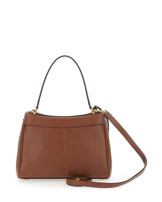 Balenciaga Brown Rodeo Top Handle Small Natural Smooth Calf