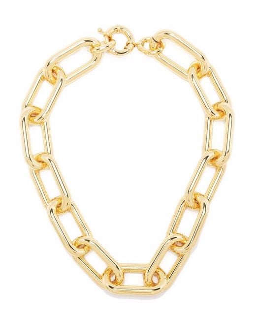 FEDERICA TOSI Metallic 'norah' Gold-plated Chain Necklace Woman