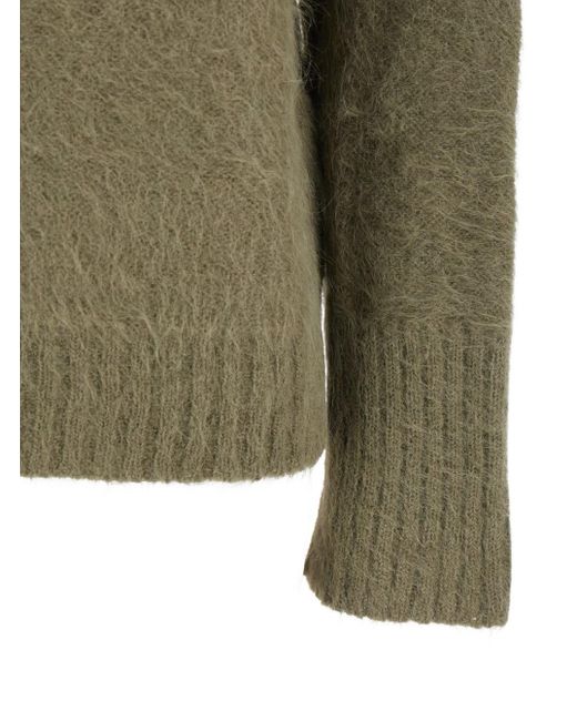 Antonelli Green 'Adriano' Sweater With Brushed-Effect