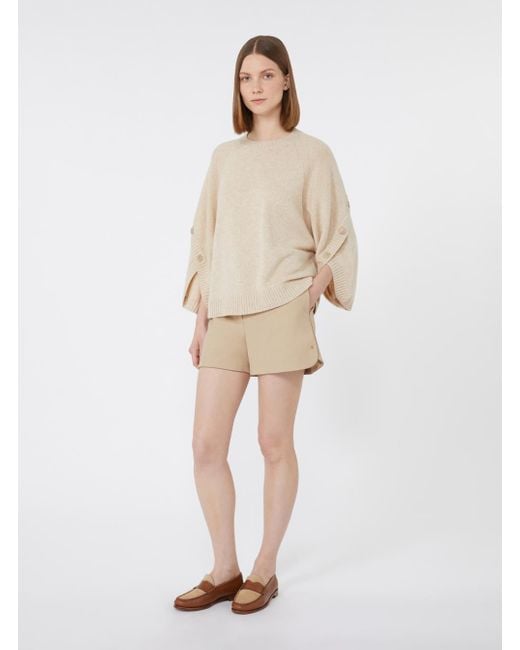 Max Mara Natural 'Ampex' Crewneck Sweater