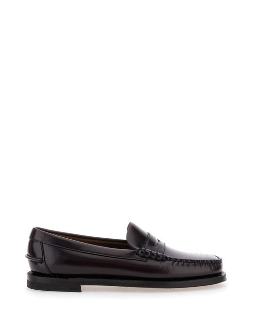 Sebago Black Loafers 'Dan' With Round Toe