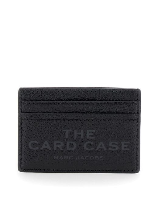 Marc Jacobs Black Card-Holder With Embossed Logo