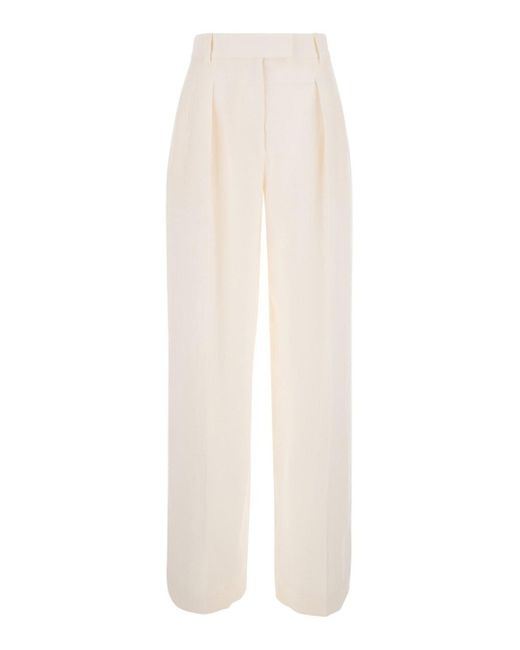 The Row White Trousers With Pinces