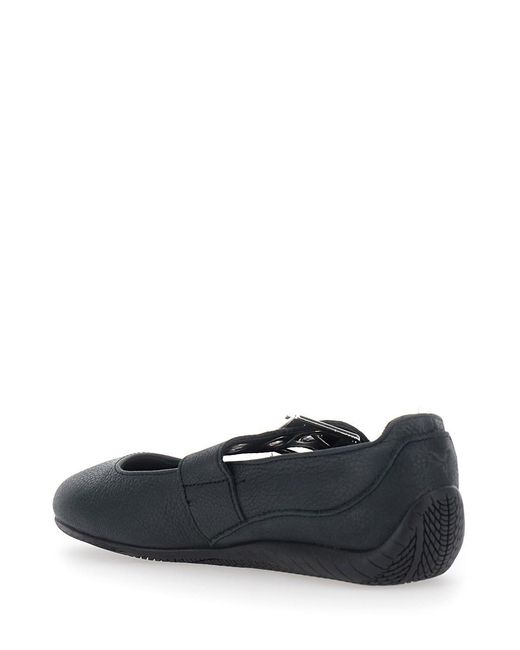 PUMA White Speedcat Shoes With Rubber Sole And Sporty Design, Tech Fabric, B