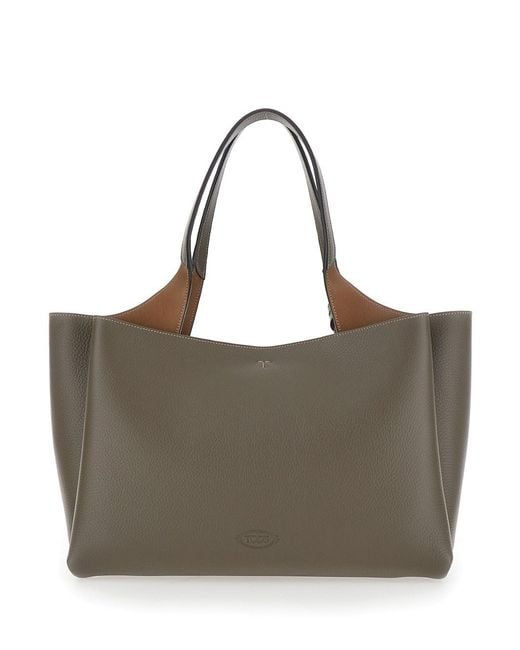 Tod's Brown Apa 2 Manici Media T Pendente