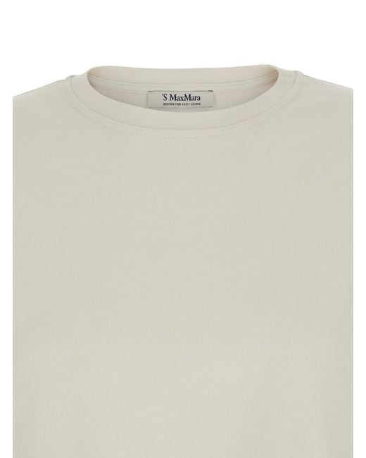 Max Mara White 'S Maxmara Crewneck T-Shirt