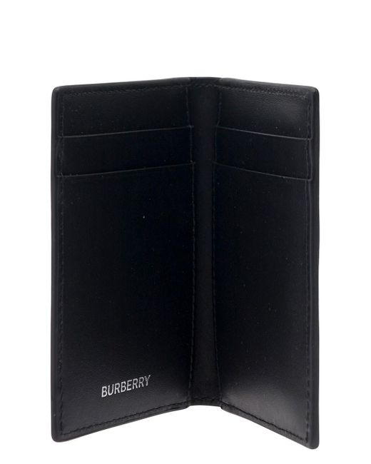 Burberry Natural Bi-Fold Card-Holder With Check Motif for men
