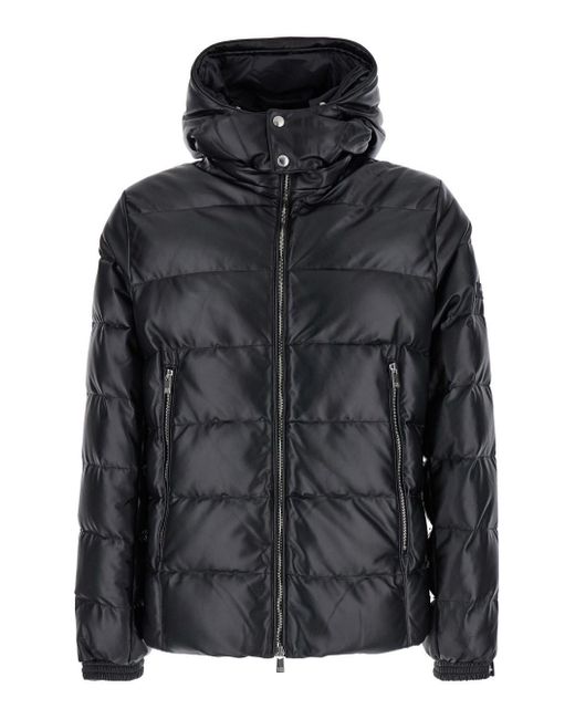 Tatras Black 'Ruisun' Quilted Down Jacket With Detachable Hood for men