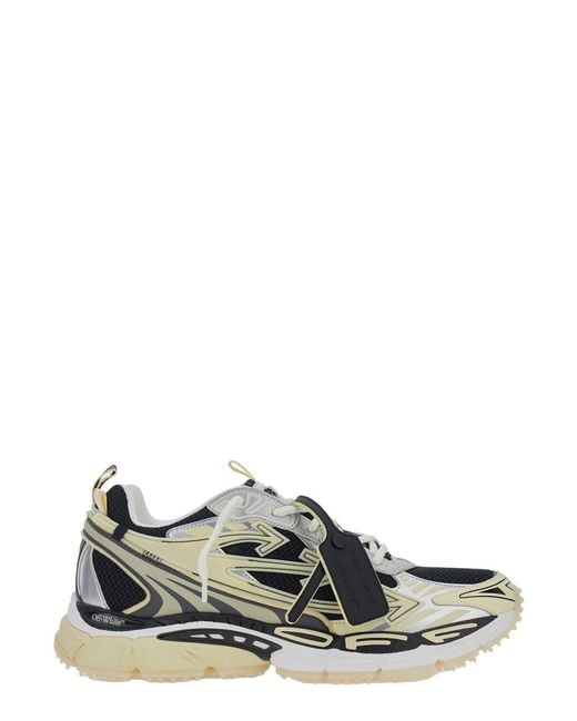 Off-White c/o Virgil Abloh Natural 'Ow Be Right' Low Sneakers With Zip-Tie for men