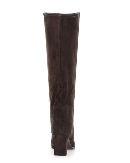 Jimmy Choo Brown 'Caly' Knee-High Boots With Round Toe And Medium Heel