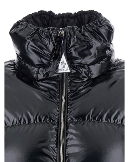 Moncler Genius Black 'Lothar' Down Jacket With Removable Hood And Logo