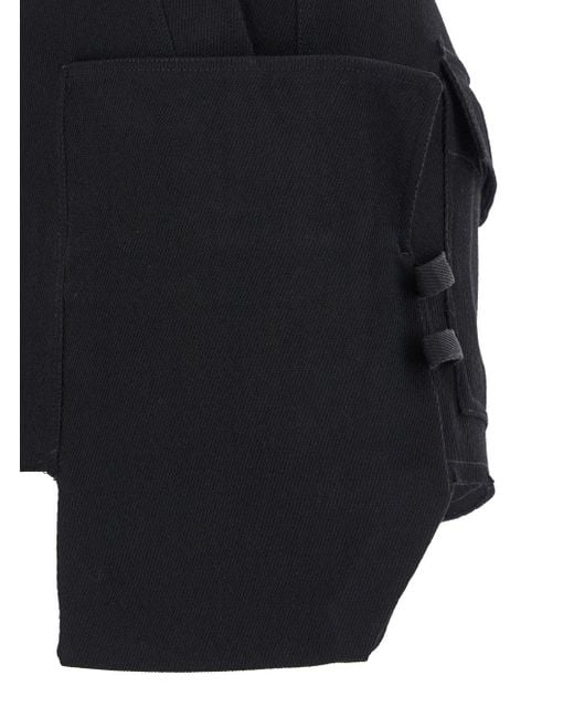 Rick Owens Blue Stefan' Mini-Skirt With Patch Pockets