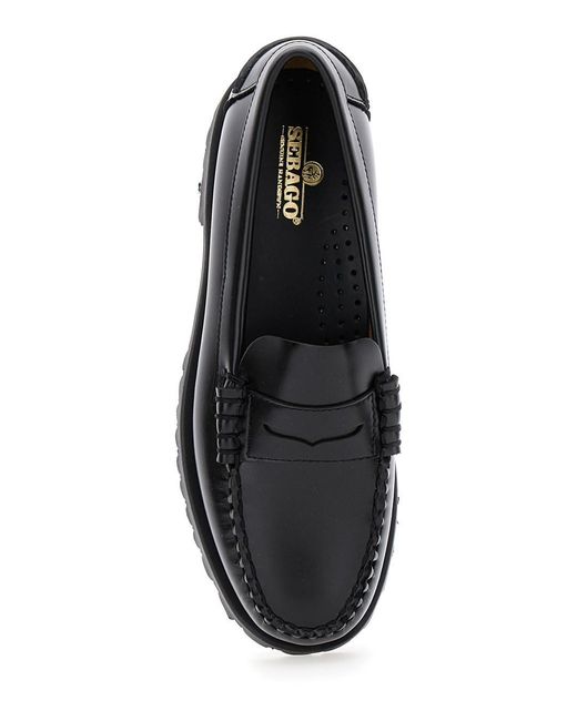 Sebago Black Loafers '7002Ij0902' With Round Toe And Chunky Sole