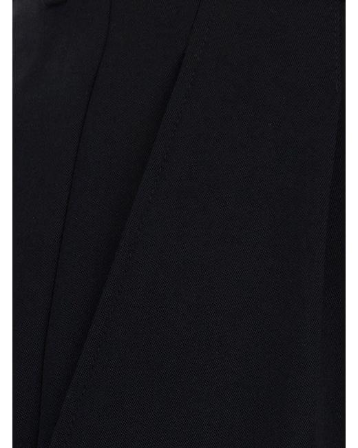 Saint Laurent Blue Bermuda With Belt Loops And Two Welt Pockets On Th