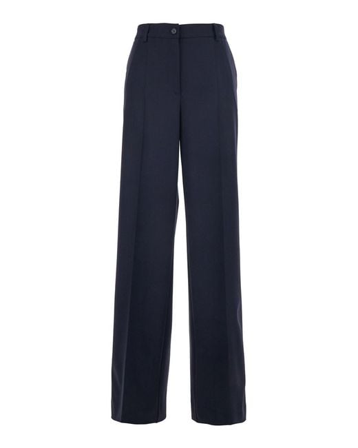 P.A.R.O.S.H. Blue Pants With Front Button And Zip Closure