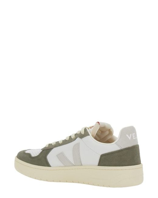 Veja White Low Top Sneakers With Logo Patch