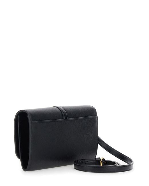Stella McCartney Black 'Stella Ryder' Crossbody Bag With Logoed Padlock Detail On The Front