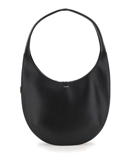 Coperni Black 'Swipe Medium' Shoulder Bag With Logo On Front