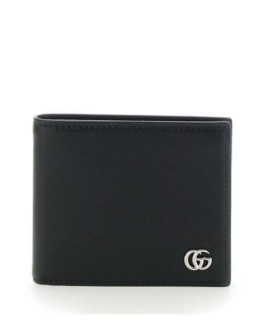 Gucci Black Gg Marmont Bi-Fold Wallet for men