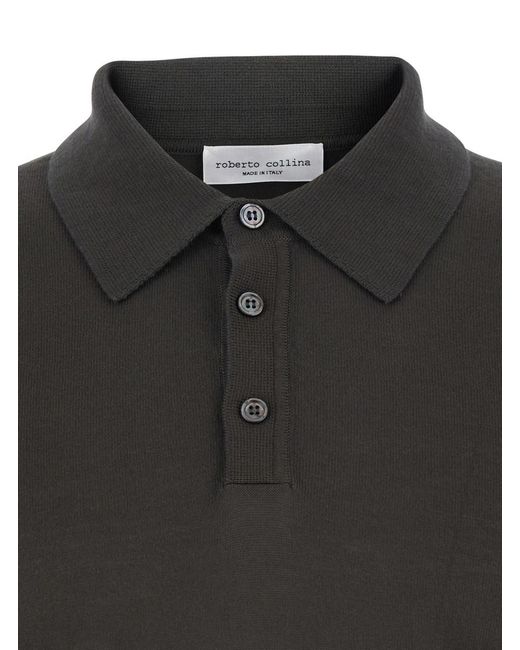 Roberto Collina Black Cotton for men