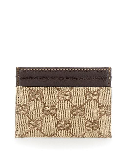 Gucci Natural Cardholder With Contrasting Stitching for men