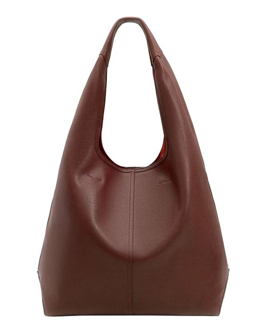 Borsa A Spalla 'Etienne' Con Logo Impresso Sul Fronte di AMI in Brown