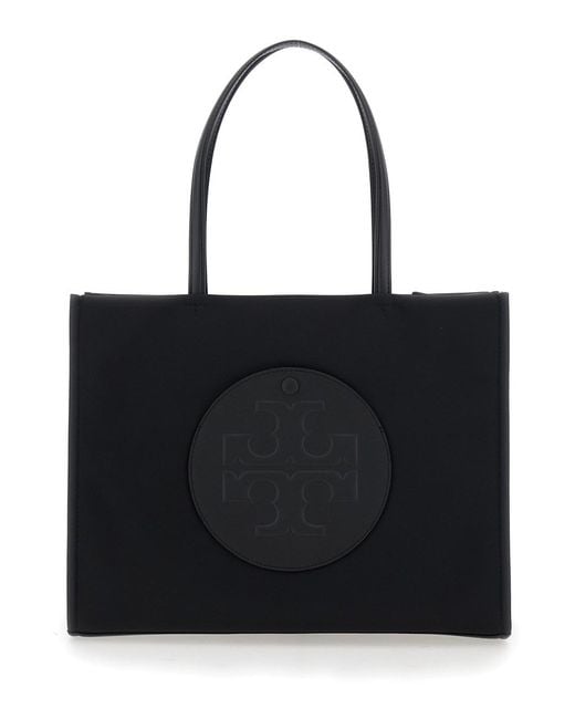 Tory Burch Black Tote Bag Ella Nylon