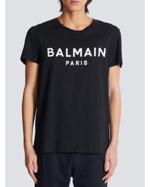 Balmain Black Paris" T-Shirt for men