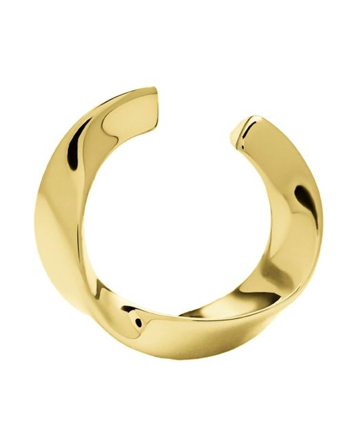 Orecchini 'Maxi Twisted' A Cerchio Con Motivo A Spirale di LAG World in Metallic