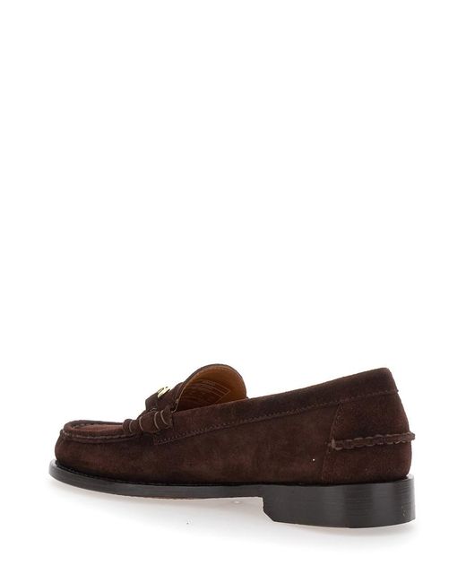 Sebago Brown 'Joe Modena' Pull-On Loafers With Horsebit Detail for men