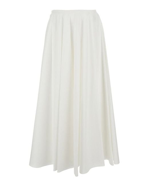 Givenchy White 'Circular Skirt' With Flared Design