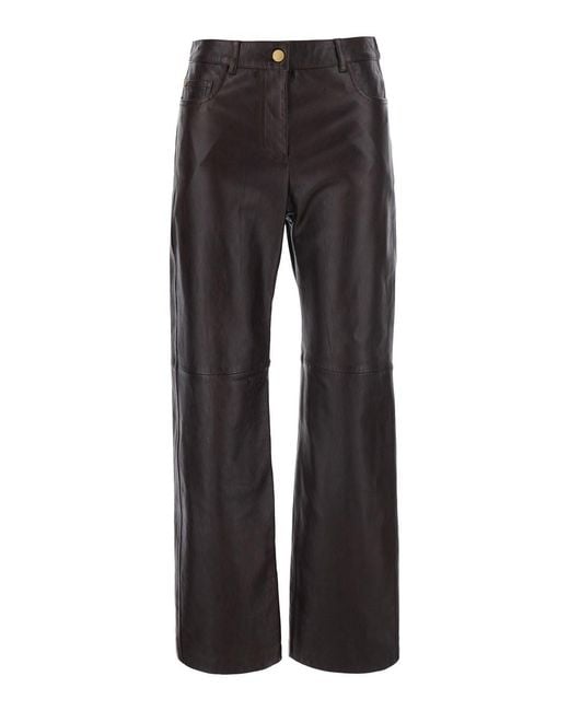 Max Mara Gray 'S Maxmara 'Pesca' Pants With Five-Pocket Design