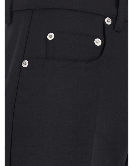 Rick Owens Blue 'Bolan Bootcut' Wide Leg Pants