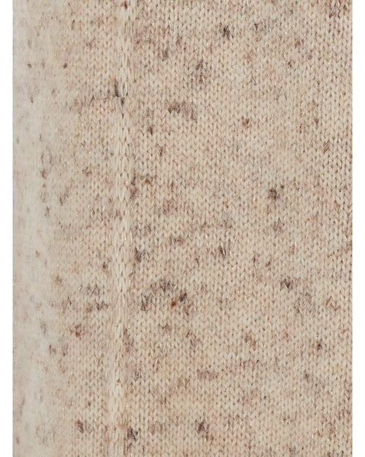 Fabiana Filippi Natural Pants With Pockets And Finished Hems