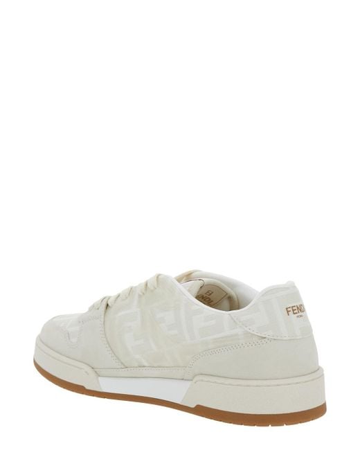 Sneaker 'Match' Con Patch Logo Sulla Linguetta E Motivo Ff All-O di Fendi in White da Uomo