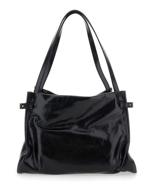 Borsa A Spalla Con Charms Metallici E Dettagli A Catena di Chloé in Black