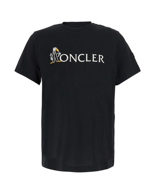 Moncler Black Ss T-Shirt for men