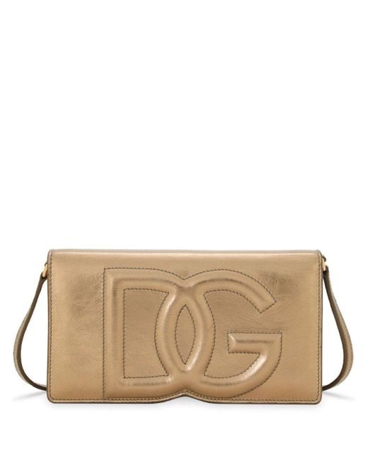 Dolce & Gabbana Natural Phone Bag Vit.Cracle'Lame'