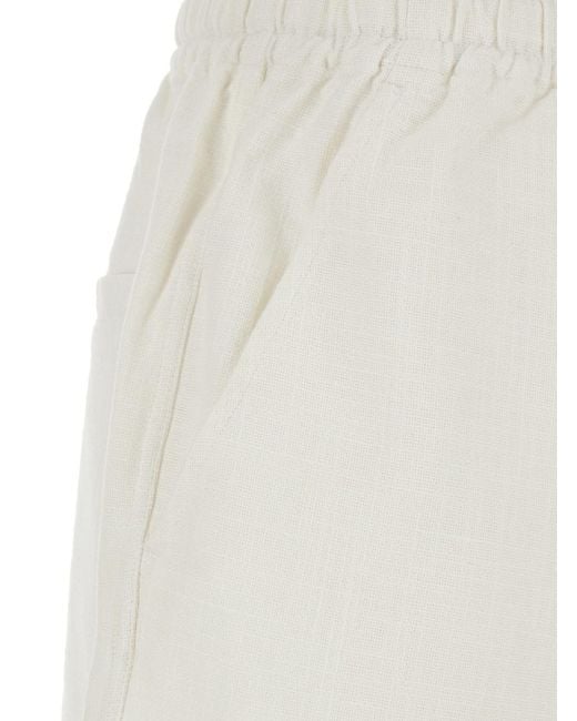 Isabel Marant White Balyme Cotton Shorts