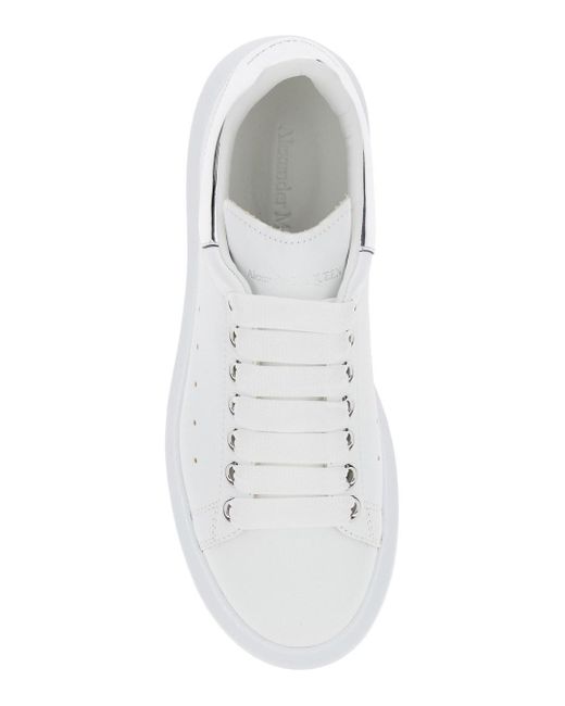 Alexander McQueen White Sneakers With Logo Patch On The Tongue And Emb
