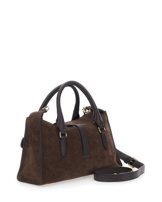 Borsa A Mano 'Roxanne' Piccola Con Tracolla Regolabile E Remo di Mulberry in Black