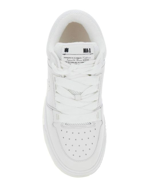 Amiri White Leather Sneakers for men