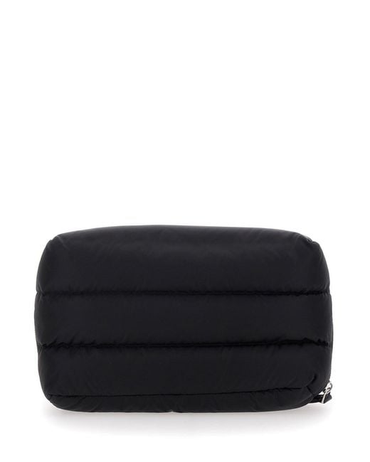 Moncler Black 'Caradoc' Clutch With Logo Patch On The Front