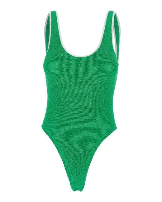 Hunza G Green One-Piece Swimsuit Faye