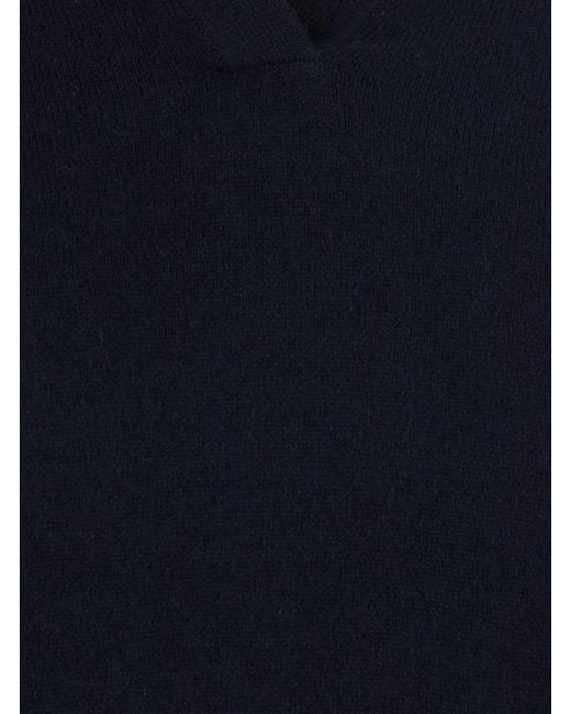 Lisa Yang Blue Katriel Sweater With Round Neck And Long Sleeves