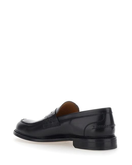 BERWICK 1707 White Leather Loafers With Leather Sole for men
