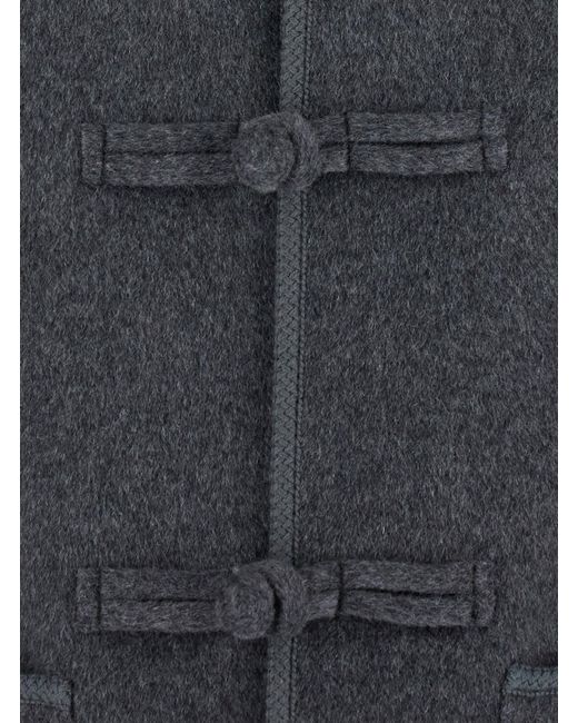 Rohe Black Jacket With Classic Collar And Button Closure On The Front I