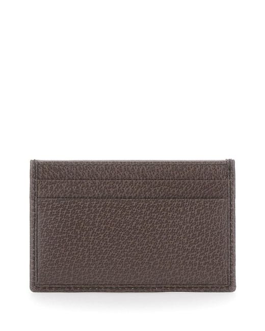 Gucci Gray 'Ophidia' Card Holder With Gg Plaque for men