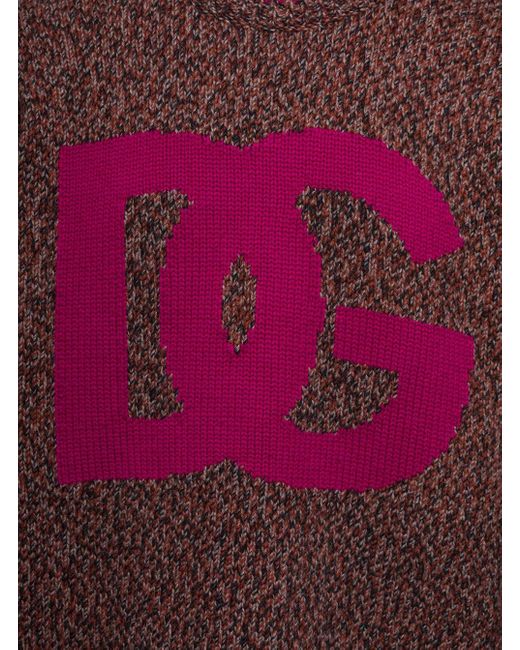 Maglia Dg Logo di Dolce & Gabbana in Red da Uomo